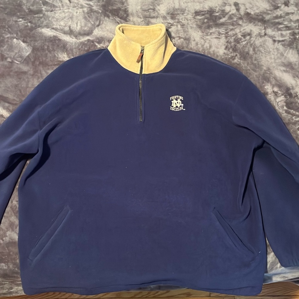 Notre dame fighting Irish fleece sweater size XXL